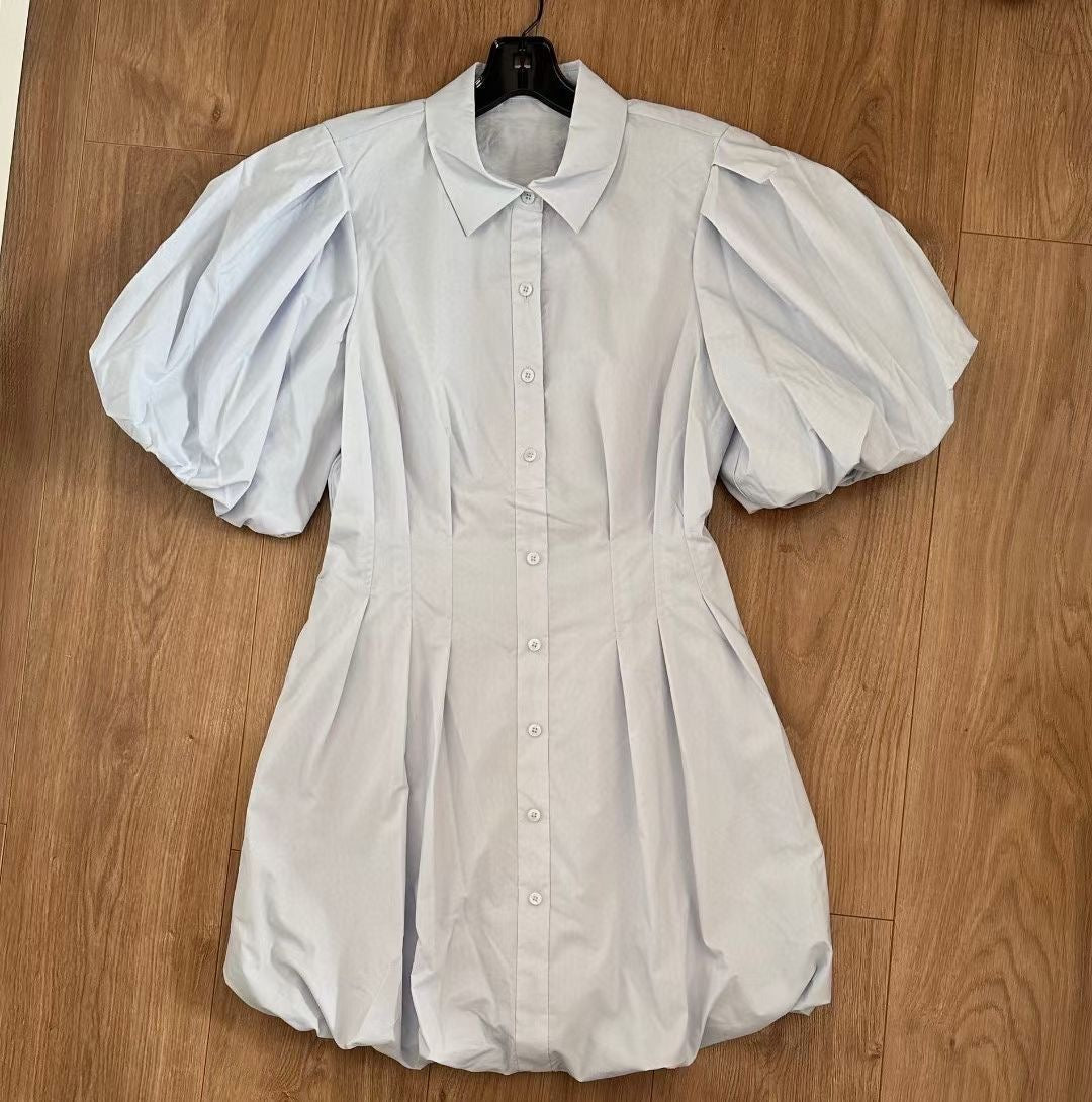 JS Cleo Balloon Poplin Mini Dress