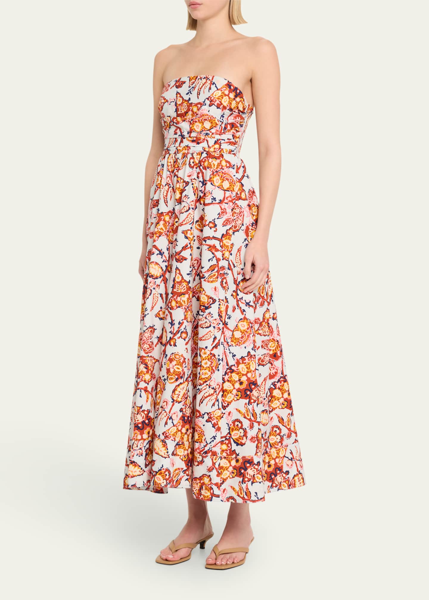 ALC Tate Strapless A Line Maxi Dress