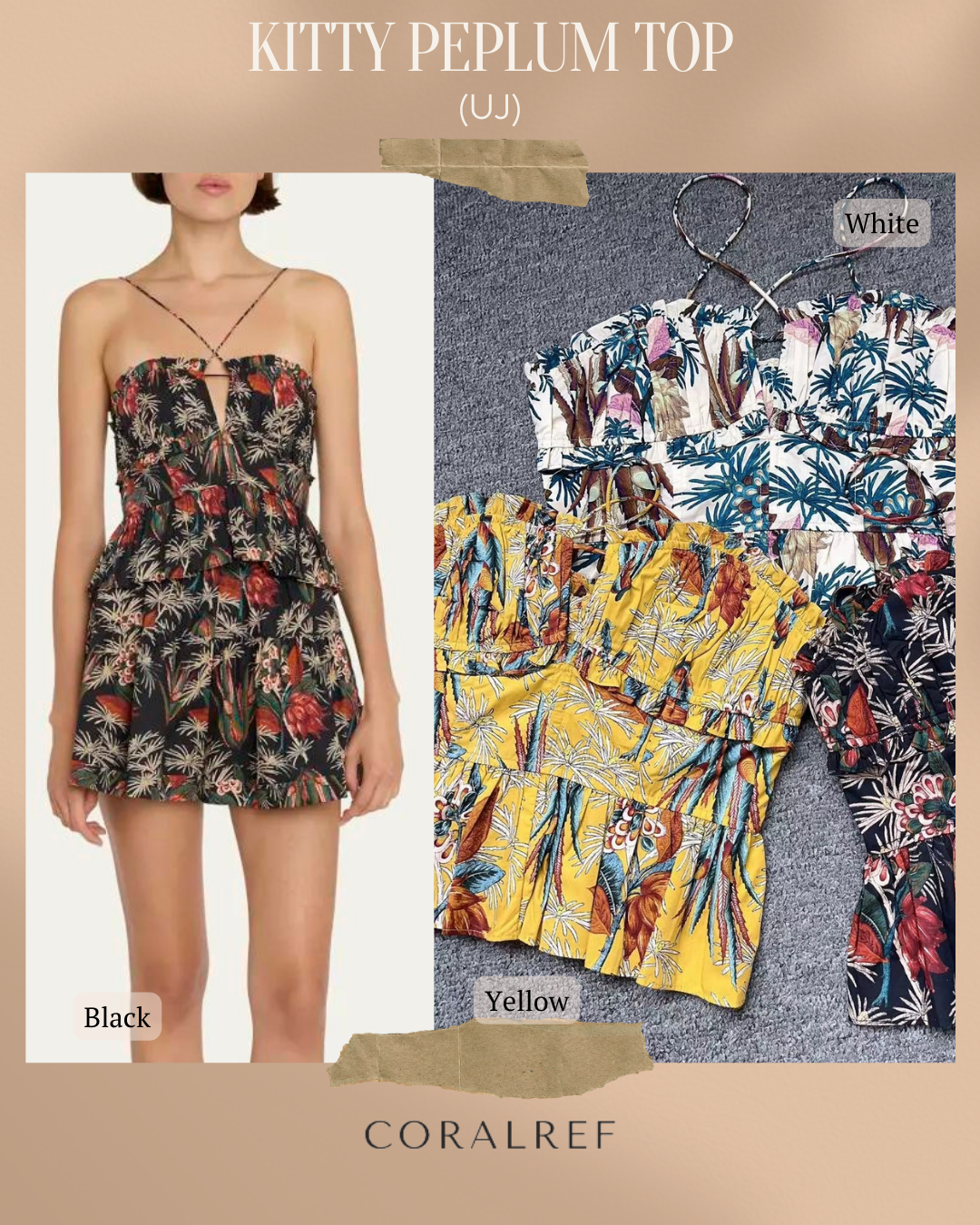 UJ Kitty Peplum Top