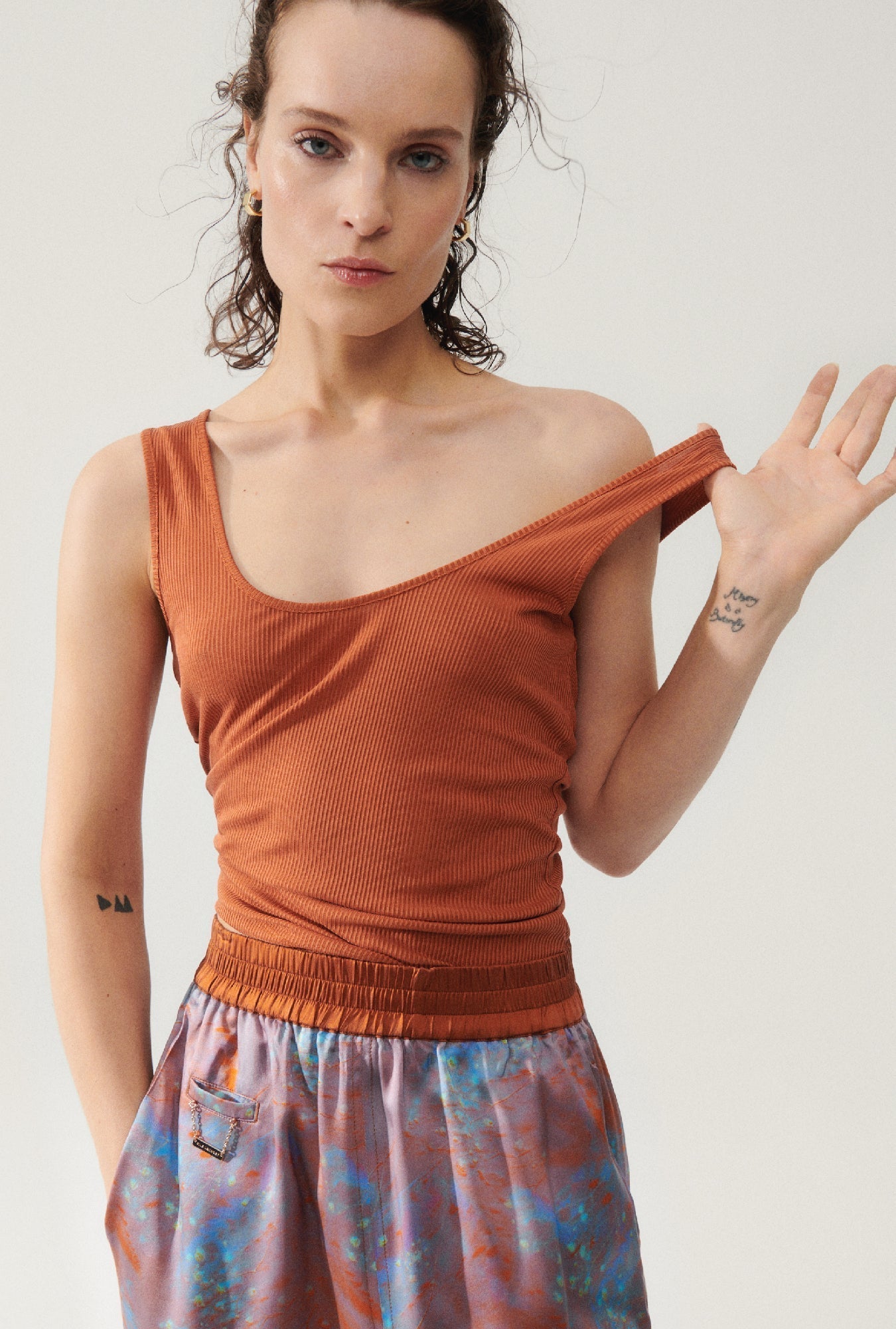 SL Silk Ribbed Tank