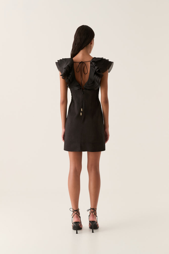 Aj Charmed Plunge Mini Dress