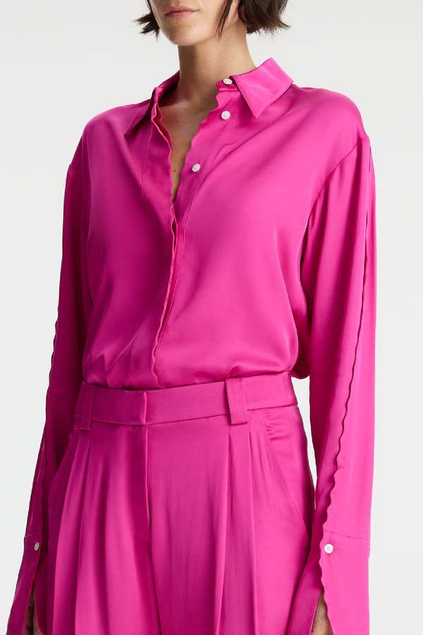 ALC Haven Scalloped Satin Top