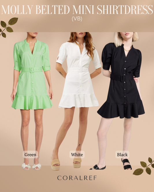 VB Molly Belted Mini Shirtdress