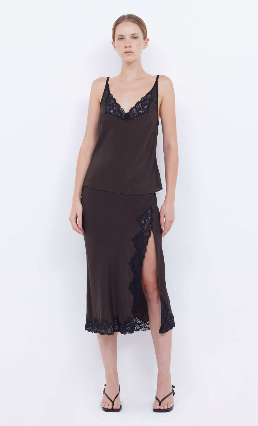 BB Deja Vous Cami Top & Midi Slip Skirt Set