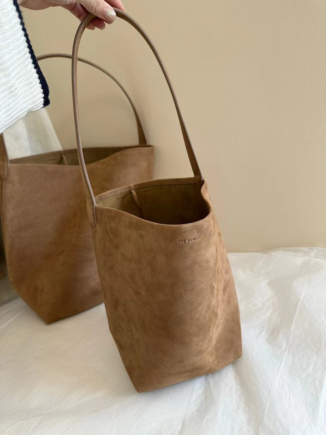 TR N/S Tote Bag Suede - Tundra, Wood