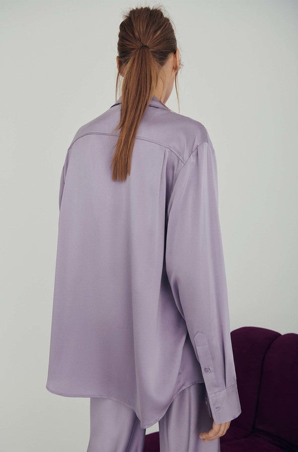 SL Silk Boyfriend Shirt