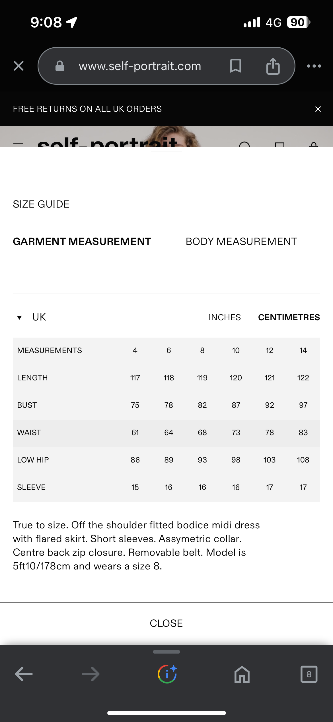 SP Red Tailored Crepe Midi Dress