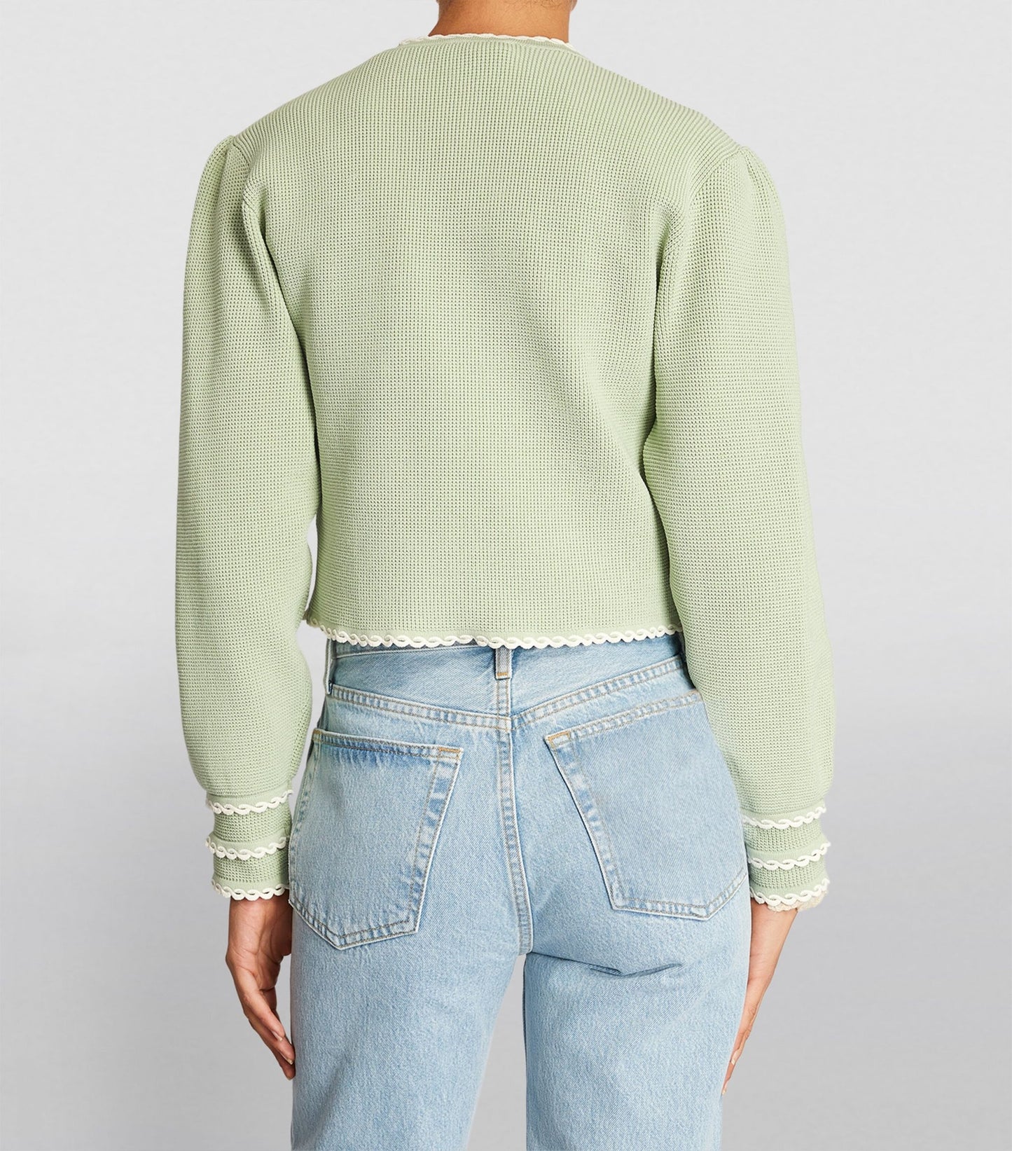 Sndr Knitted Cardigan & A Line Mini Skirt Set