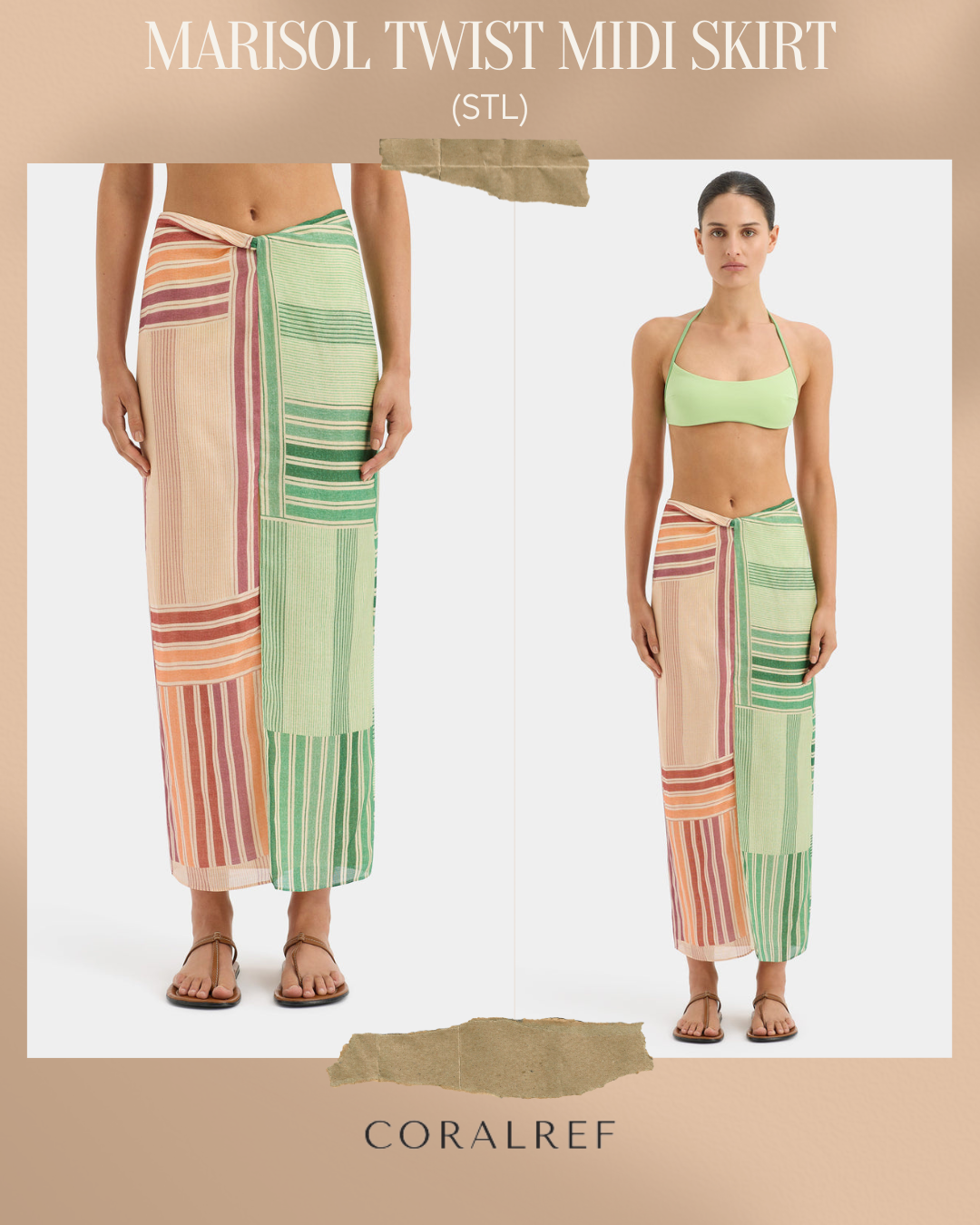 STL Marisol Twist Midi Skirt
