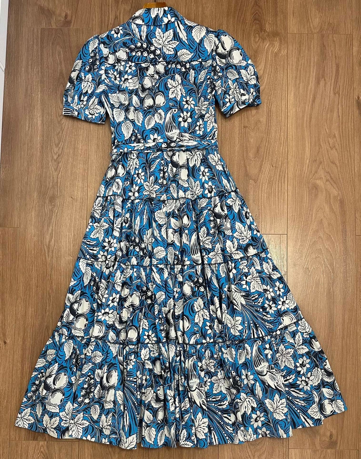 DVF Queena Cotton Midi Dress