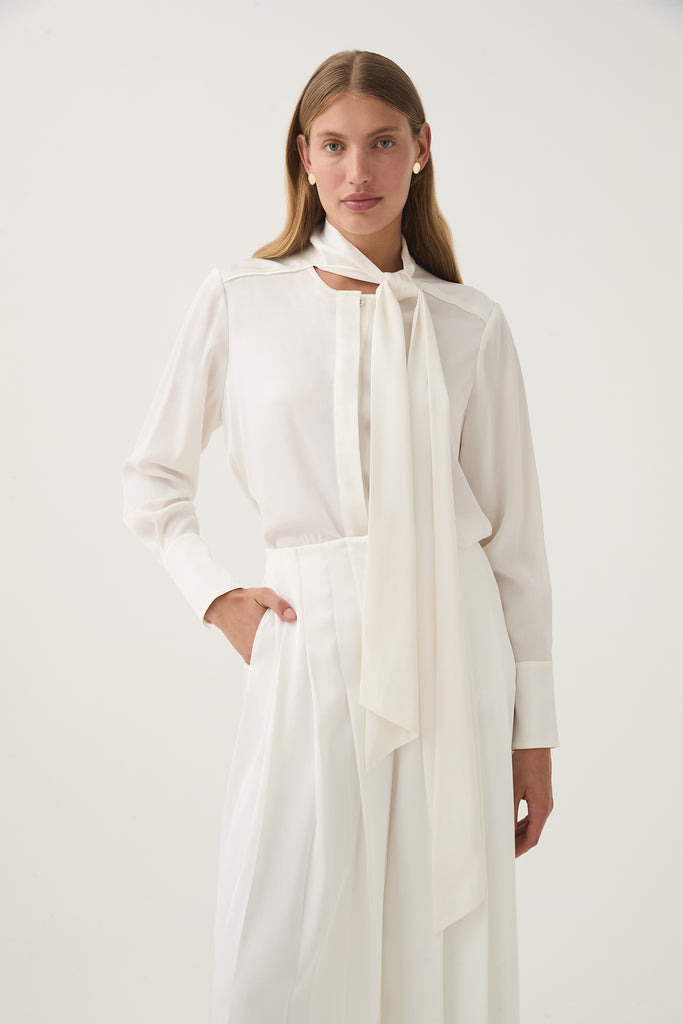 Aj Dura Pussy Bow Blouse