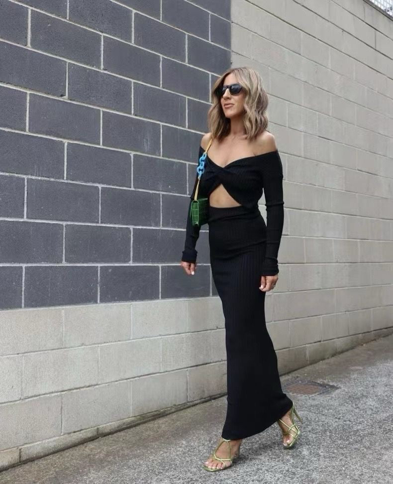 STL Kelvin Off Shoulder Midi Dress