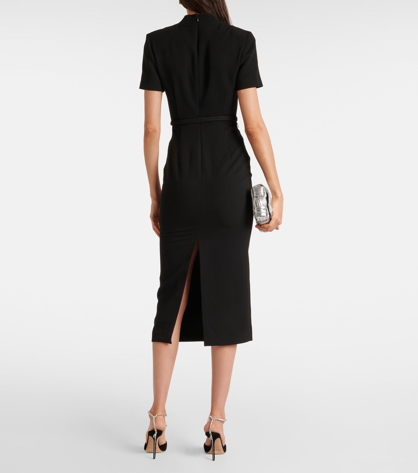 RM Belted Cady Midi Dress