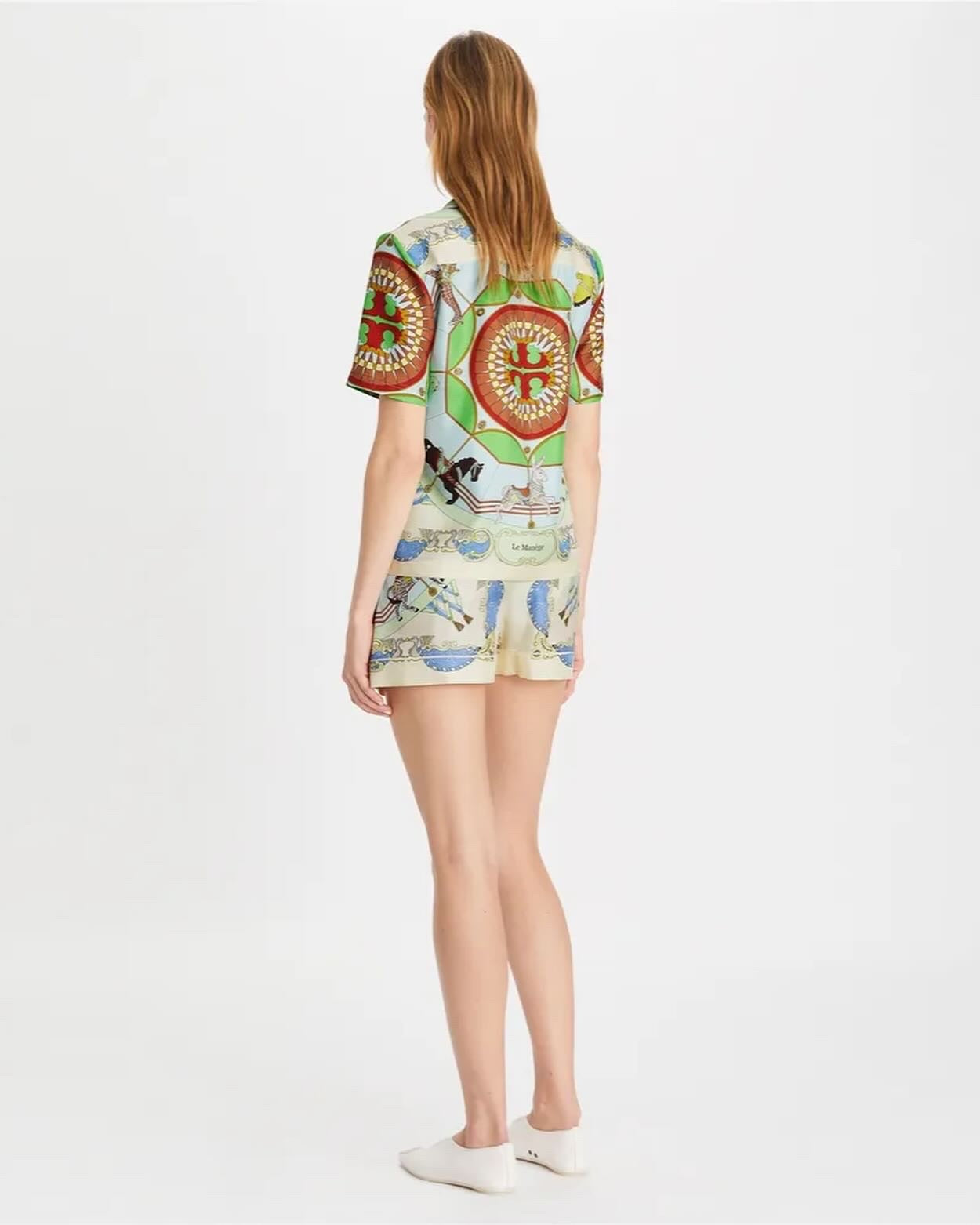 TB Printed Silk Shirt