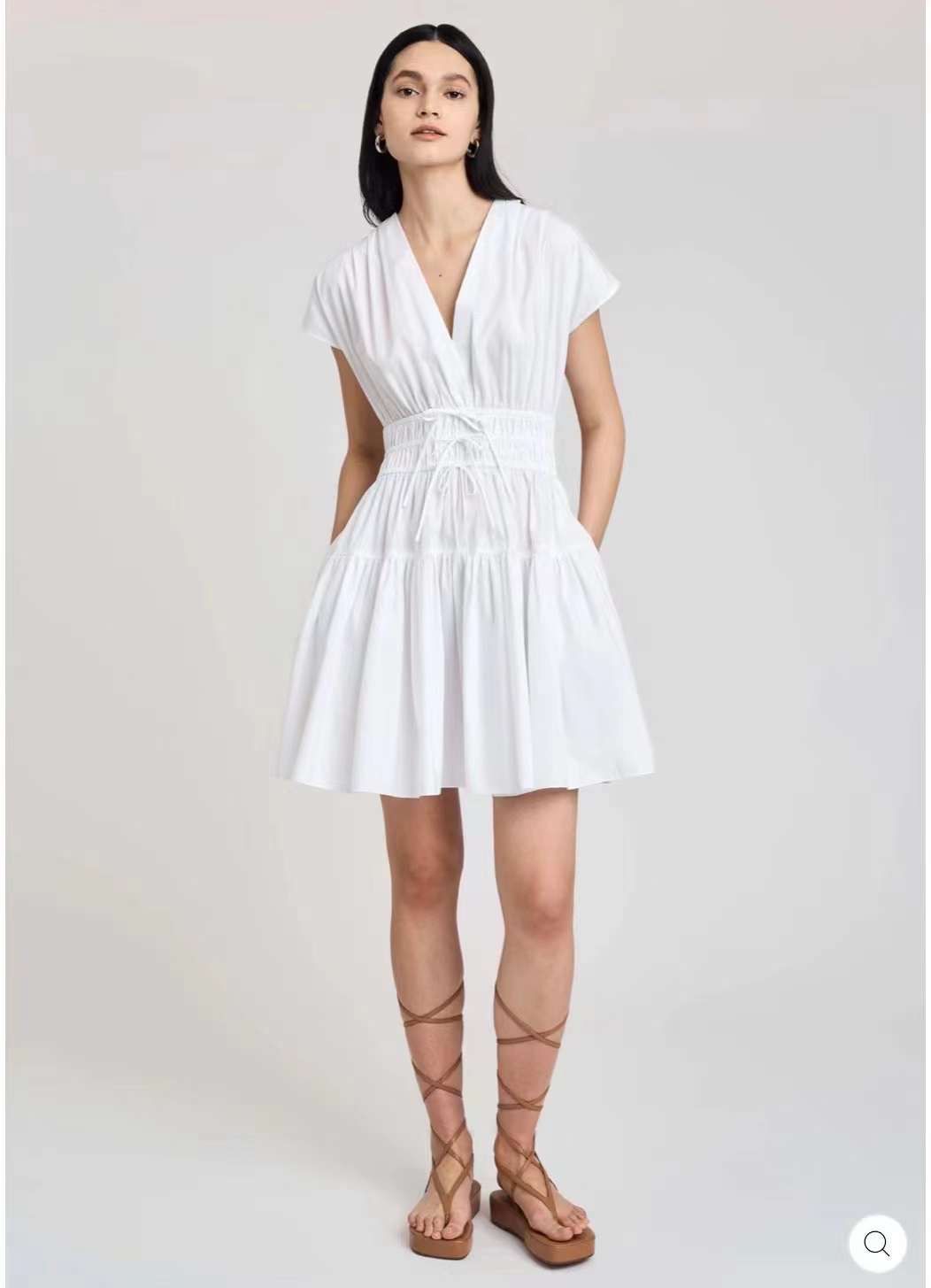 DL Tora V Neck Mini Dress