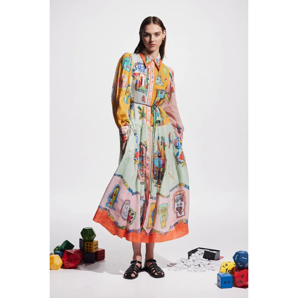 Alms Players Midi Shirtdress