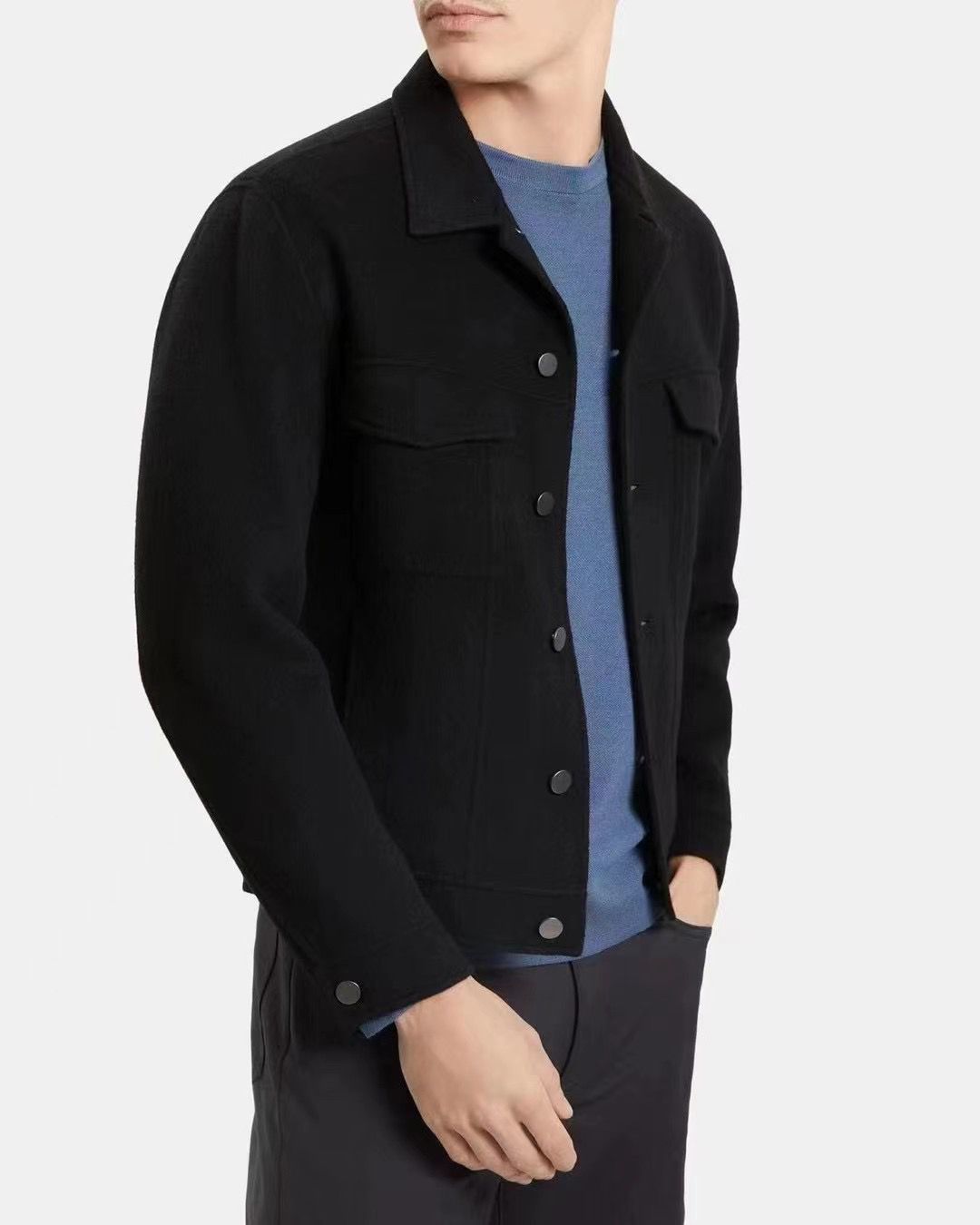 Thry Double Face Wool Cashmere Shirt Jacket