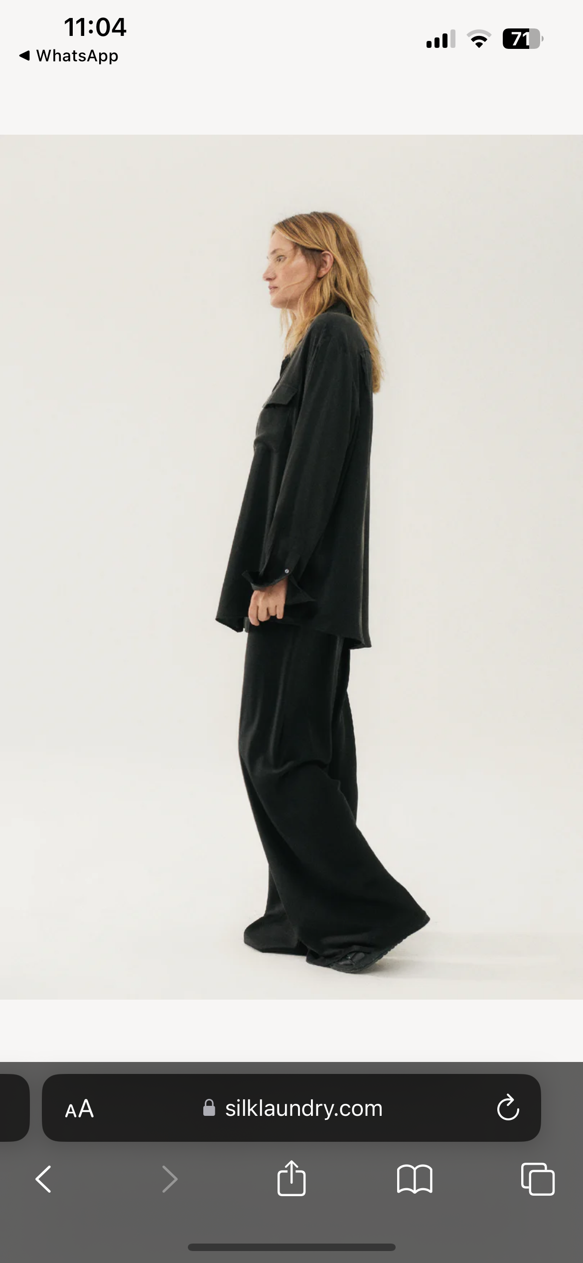 SL Silk Boyfriend Shirt