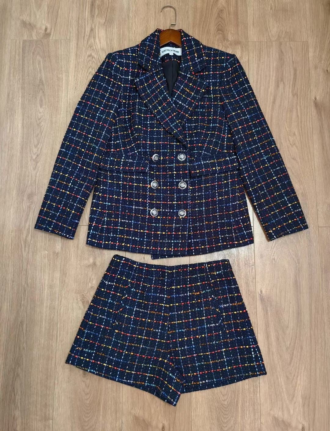 VB Nathan Tweed Jacket & Jazmin Shorts Set