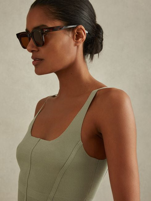 Rss Verity Ribbed Seam Detail Vest
