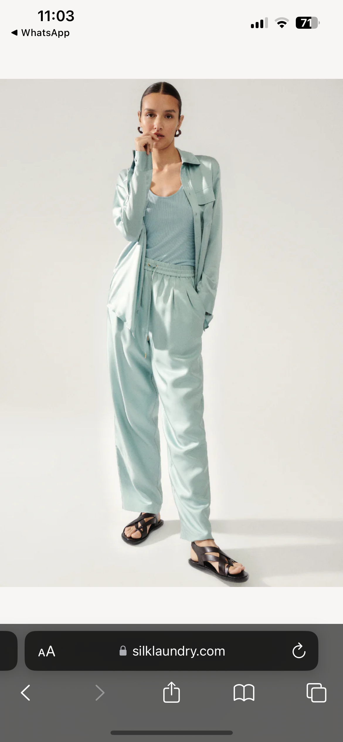 SL Silk Boyfriend Shirt