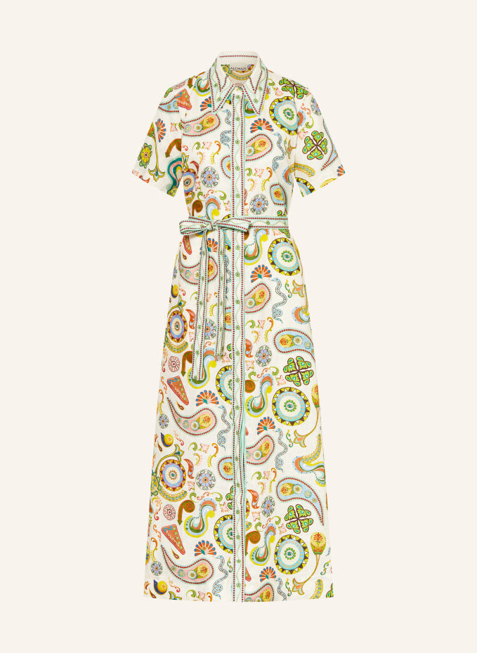 Alms Arcade Linen Midi Shirt Dress