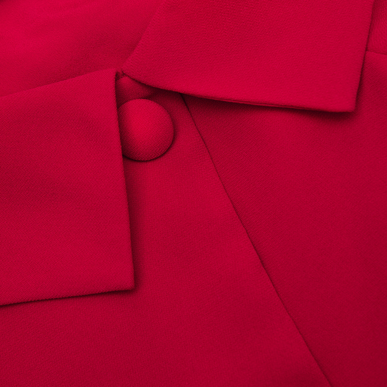 SP Red Tailored Crepe Midi Dress