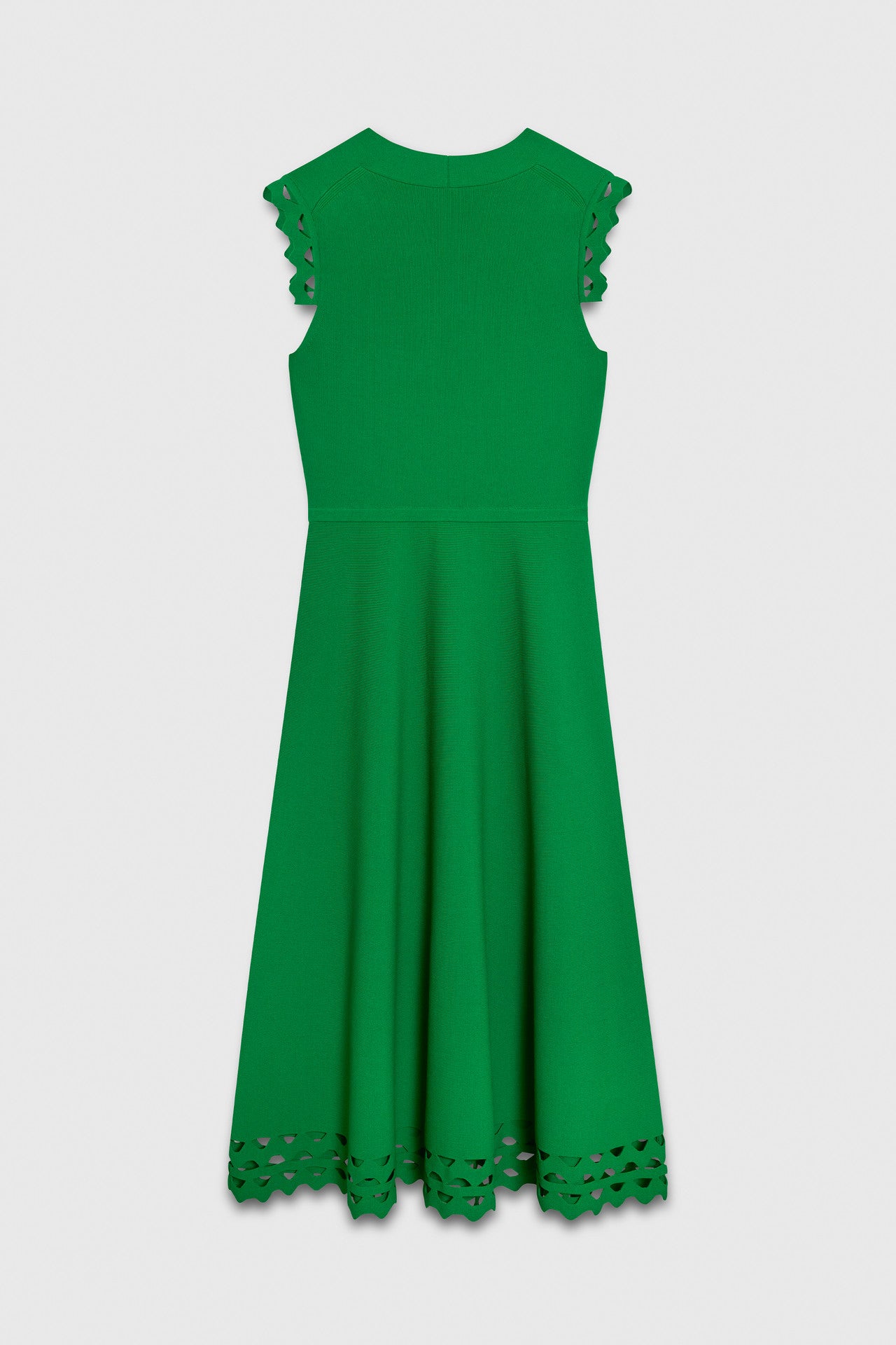 TF Vienna Midi Dress Emerald Sculpt Knit