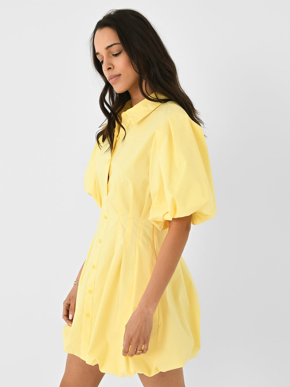 JS Cleo Balloon Poplin Mini Dress