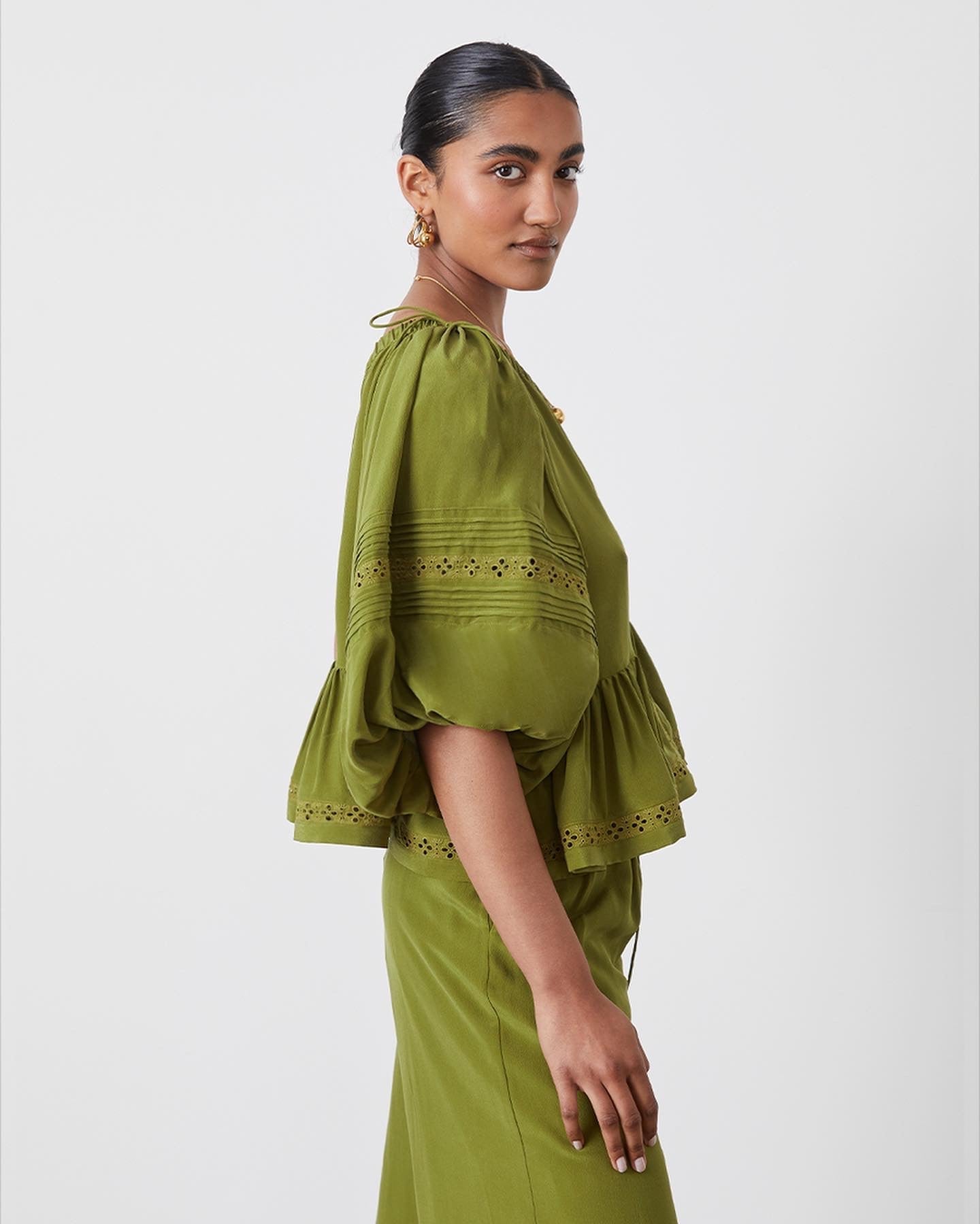Jsln Isla Smock Silk Top