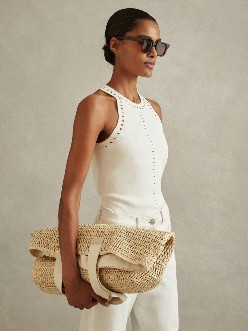 Rss Cammi Fitted Cut Out Detail Vest Top