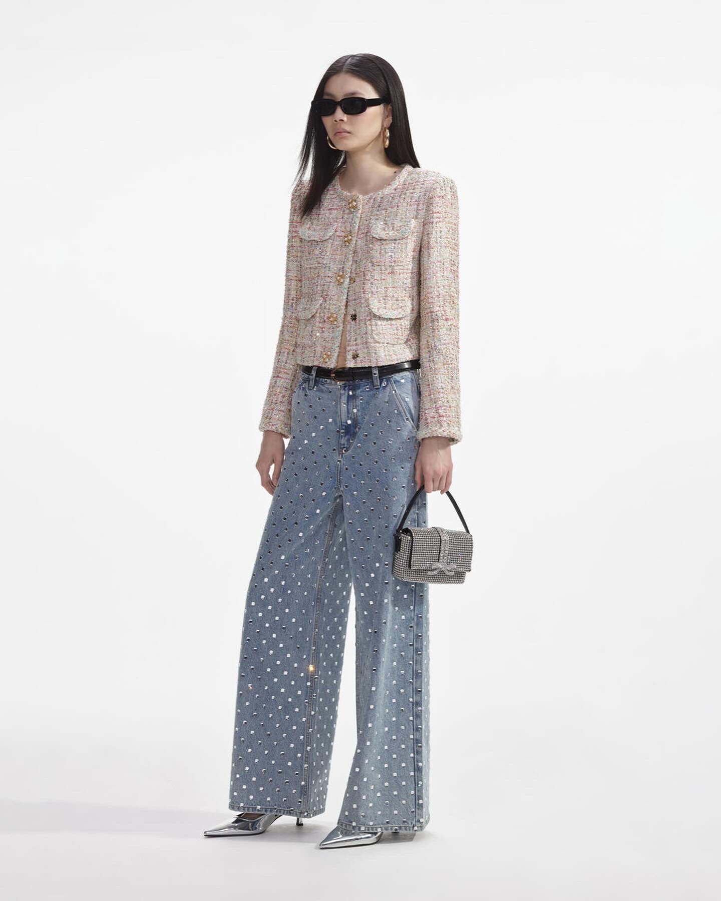 SP Pastel Boucle Boxy Jacket