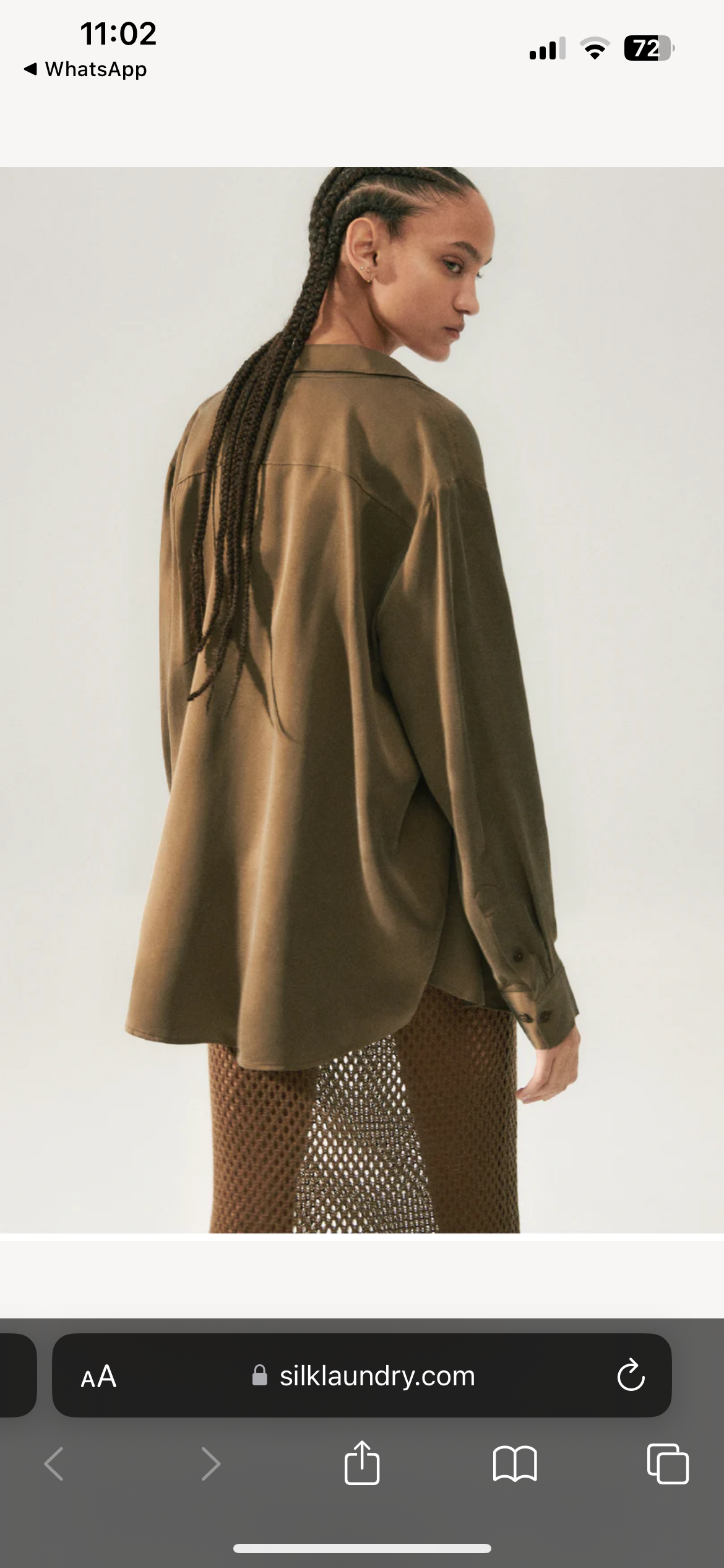 SL Silk Boyfriend Shirt