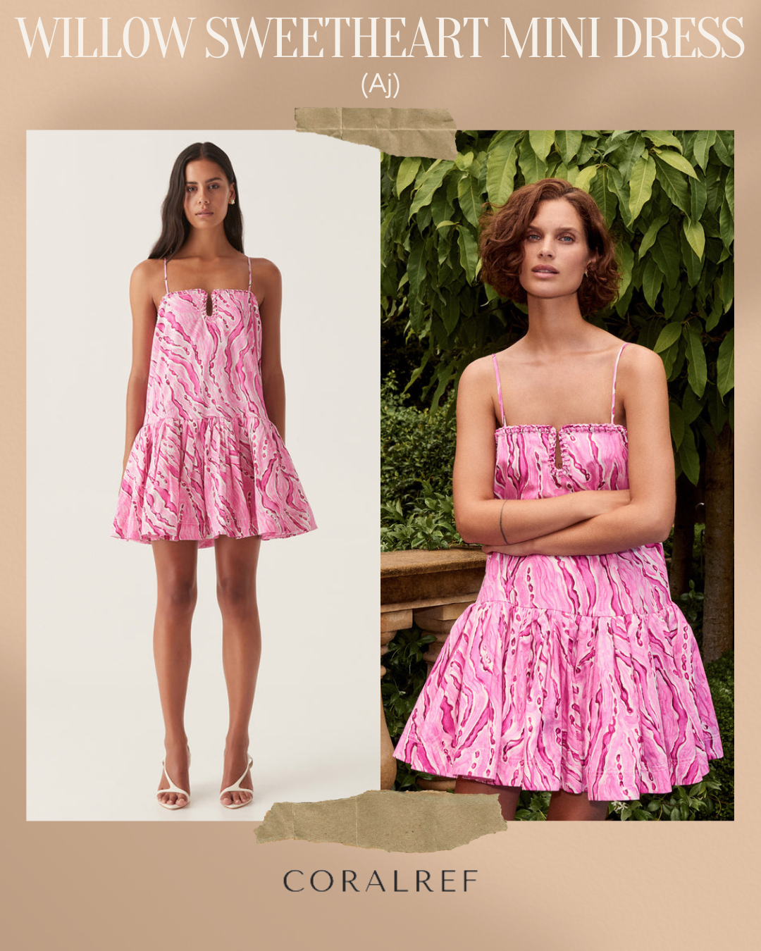 Aj Willow Sweetheart Mini Dress