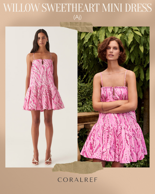 Aj Willow Sweetheart Mini Dress