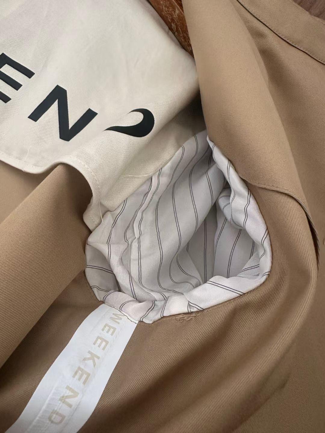 MM Vanda Single Breasted Trench Coat Jacket