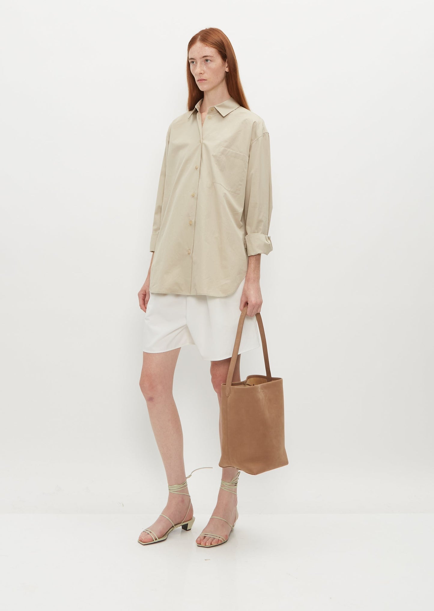 TR N/S Tote Bag Suede - Tundra, Wood