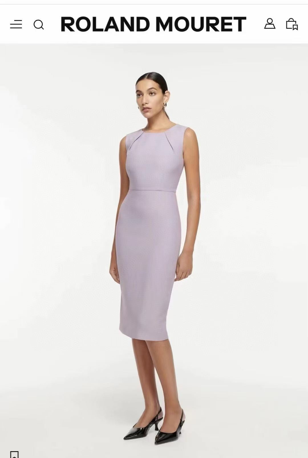 RM Wool Silk Midi Dress