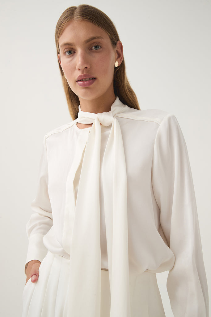 Aj Dura Pussy Bow Blouse