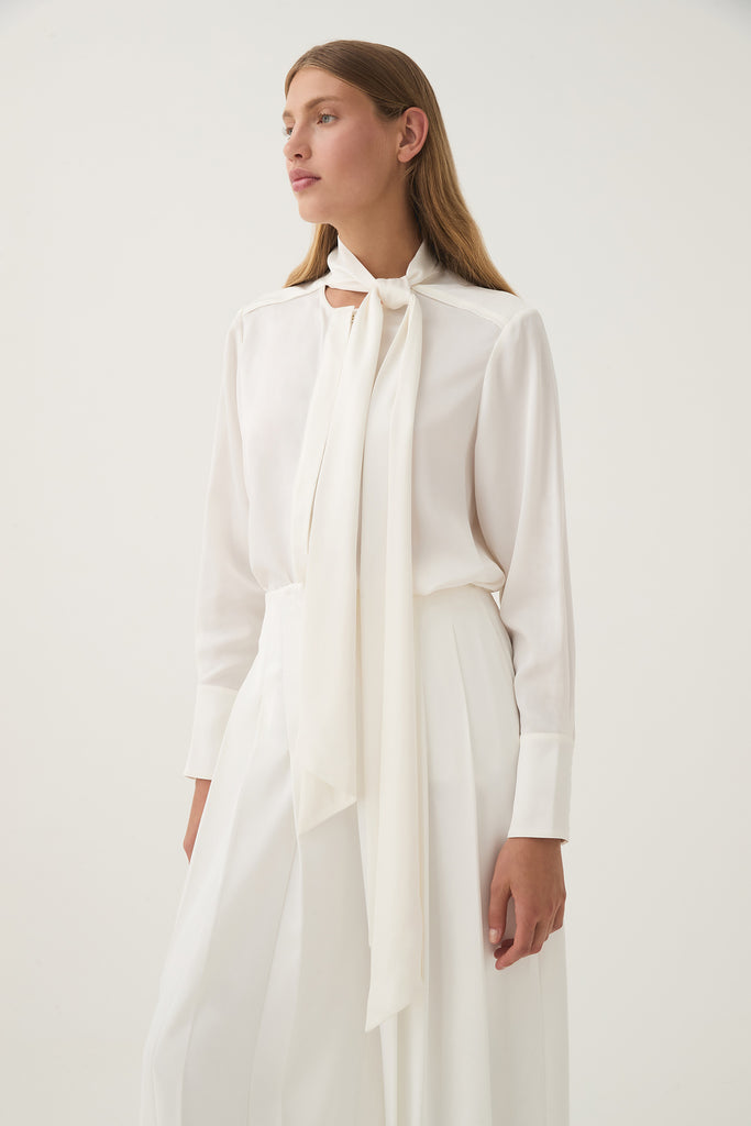Aj Dura Pussy Bow Blouse