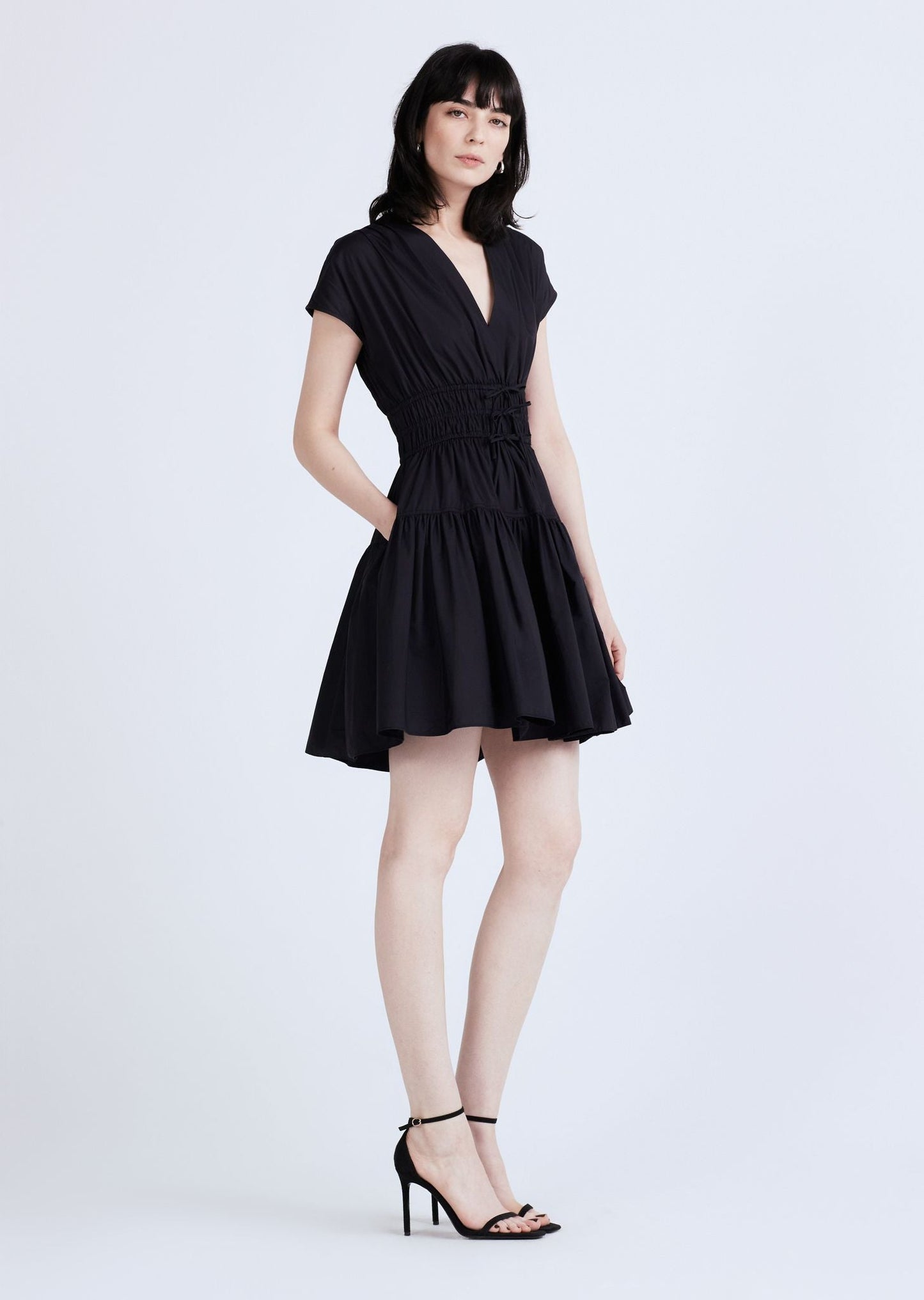 DL Tora V Neck Mini Dress