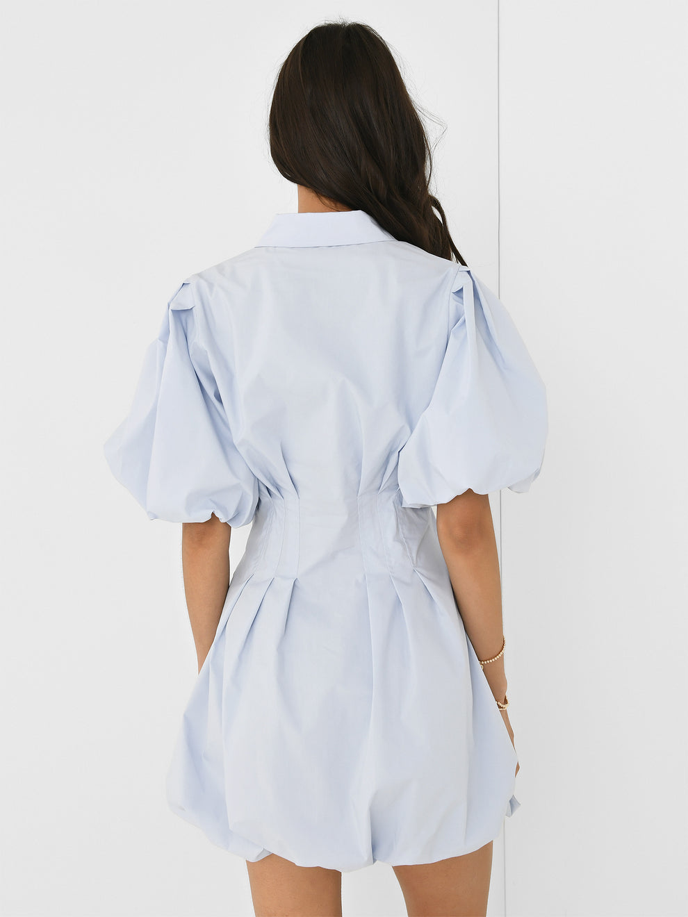 JS Cleo Balloon Poplin Mini Dress