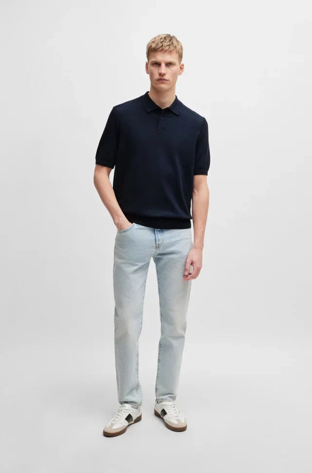 HB Men’s Cotton Blend Polo Sweater