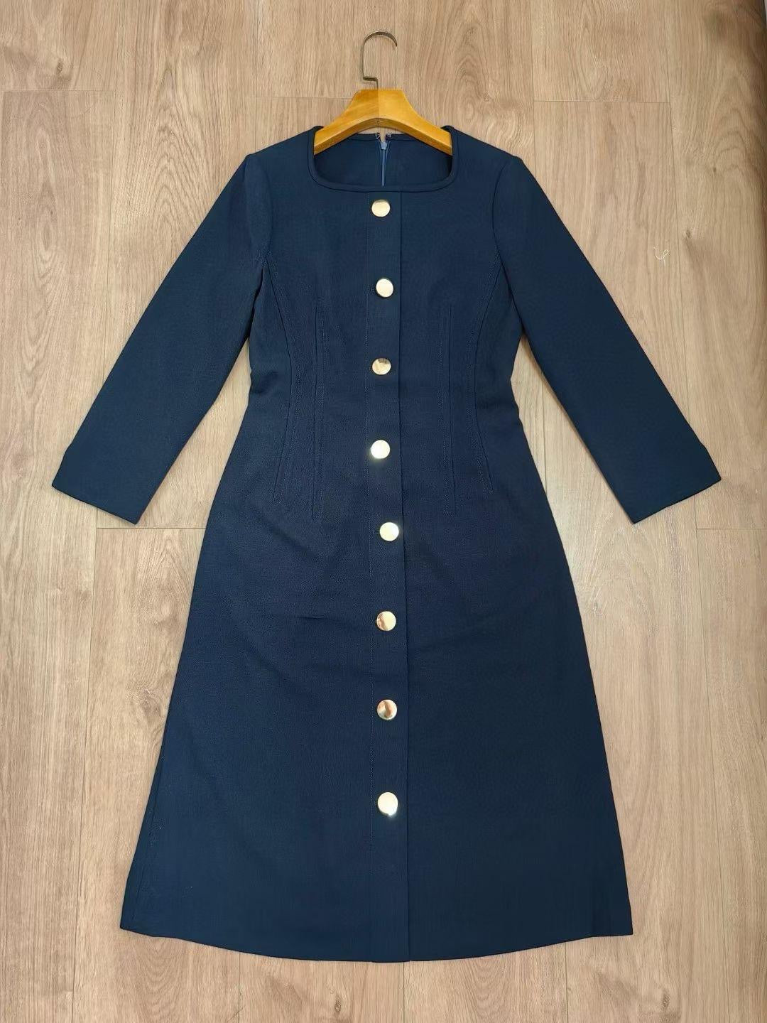 Hbbs Marsha Button Detail Mini Dress