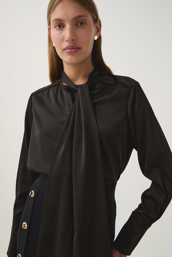 Aj Dura Pussy Bow Blouse