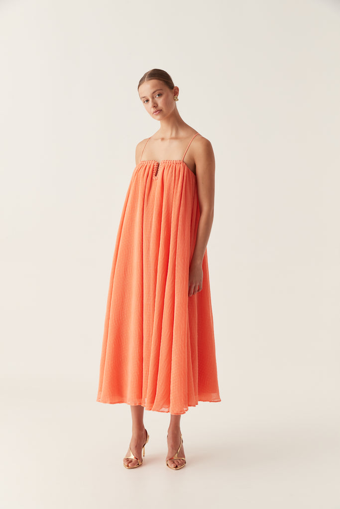 Aj Filigree Sweetheart Midi Dress