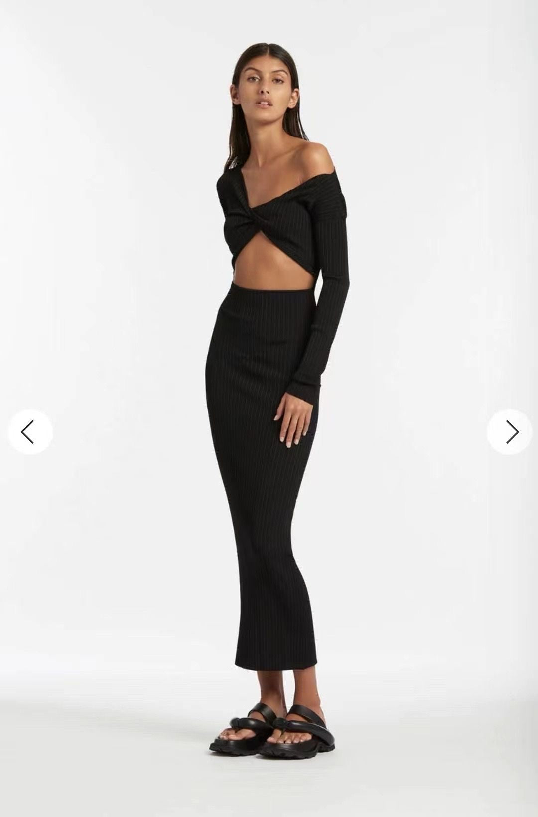 STL Kelvin Off Shoulder Midi Dress