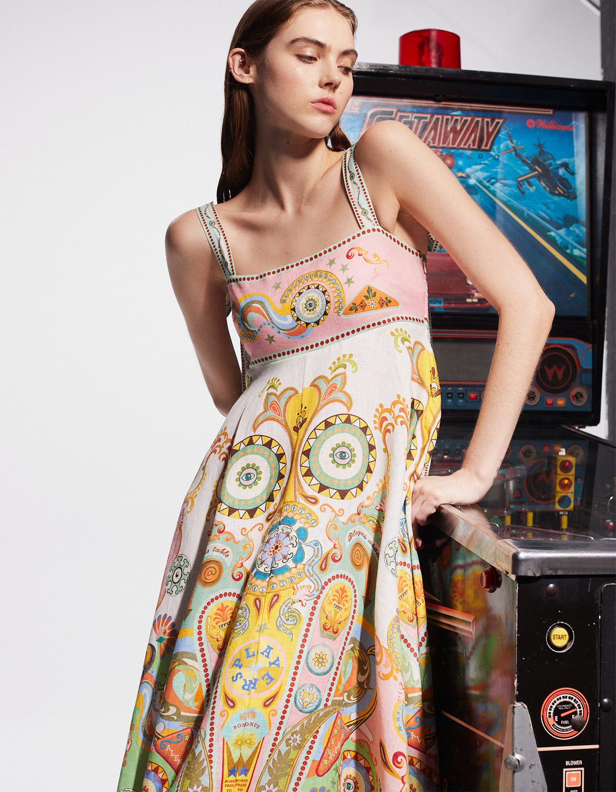 Alms Pinball Midi Sun Dress