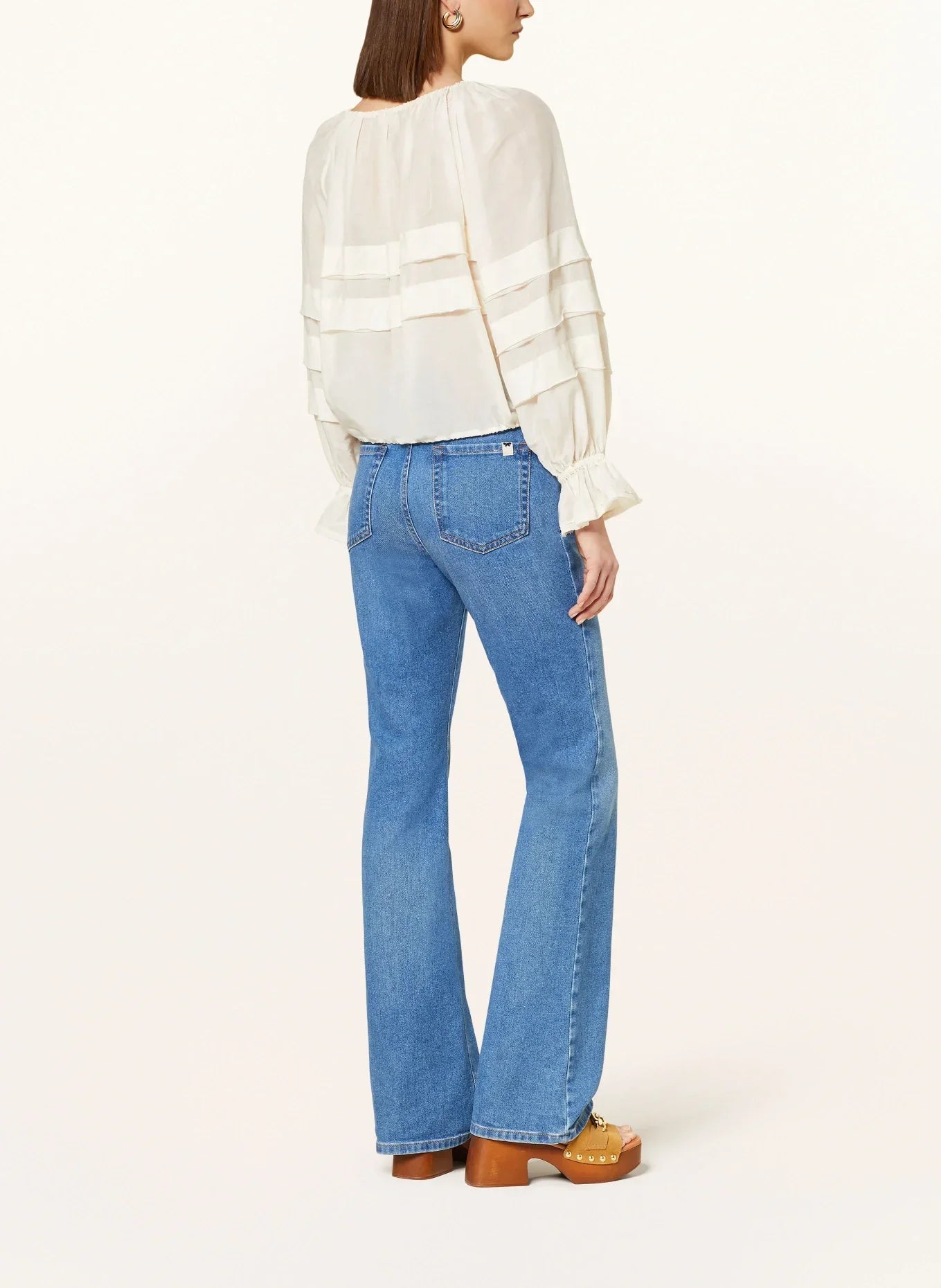 UJ Cora Cotton Silk Floral Blouse