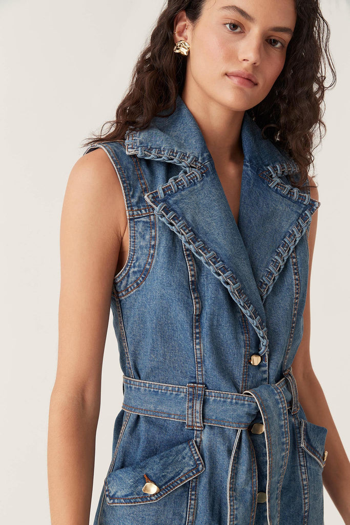 Aj Balance Denim Mini Dress